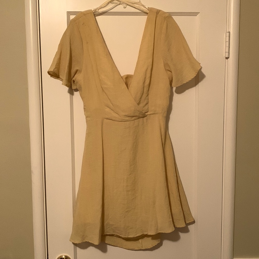 Pale yellow sundress